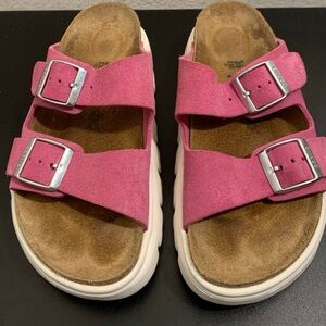Papillio Birks Women's Arizona Pap Sandals Fuchsia Tulip  EU 36